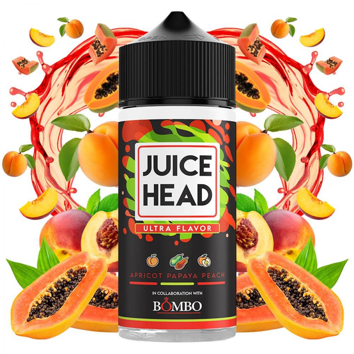 JUICE HEAD APRICOT PAPAYA PEACH 30ML/120ML FLAVORSHOT